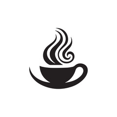 Simple coffee logo design vector