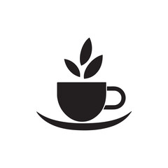 Simple coffee logo design vector