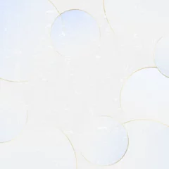 Fotobehang ゴールドラインの高級感なコンセプトの抽象的なモダンな白い背景 © bakamaka