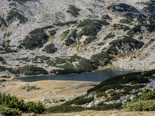 View of Ana lake in National Park Retezat, Romania