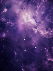Fototapeta premium Illustration with purple space stars background