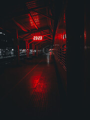 railway station in night
