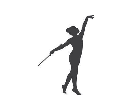 Baton Twirling, Twirling, Baton Twirling Bundle, Baton Twirling silhouette, Baton Twirling, Dance Gymnastics
