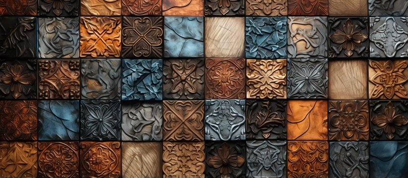 Fototapeta Gorgeous ceramic tile with lovely texture surface and pattern