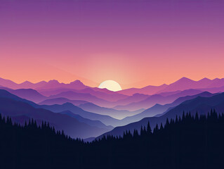 Obraz premium Majestic Mountain Twilight