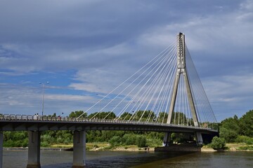 Brücke über Weichsel in Warschau, Polen