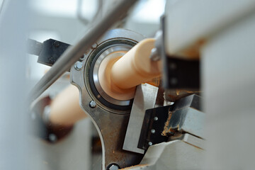 Process of making balusters from wood in furniture manufacture