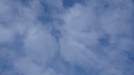 Blue sky with white cloudsbe used as a background.