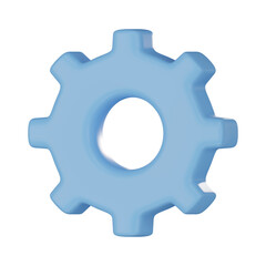 Gear 3D Illustration