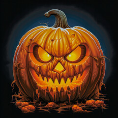 Halloween pumpkin background