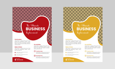 Creative Modern Business Multipurpose Brochure Template Design, VectorTemplate Design In A4 Size, Company Flyer Design.	
