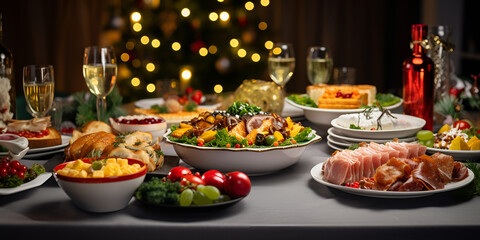 Fototapeta na wymiar Boxing Day Food Pictures, Images and