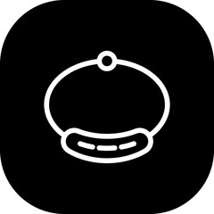 Bracelet jewelry icon with black filled line outline style. jewelry, diamond, gem, gift, design, pendant, luxury. Vector Illustration