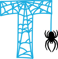 Cob Web Letter T