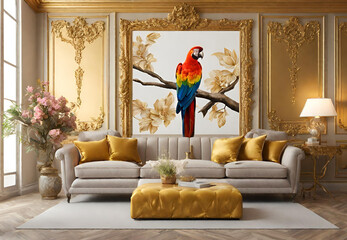 Jungle Vibes Murals,
Colorful Wildlife Art, 
Birdwatchers' Dream Decor, 
Nature's Beauty on Your Walls, 
Tropical Oasis Interiors