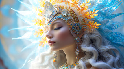 Divine Grace: Goddesses Across Religious and Mythological Traditions. - obrazy, fototapety, plakaty