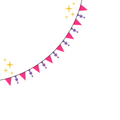 New Year Element Bunting