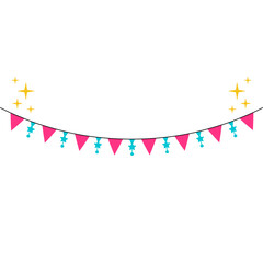 Obraz premium New Year Element Bunting
