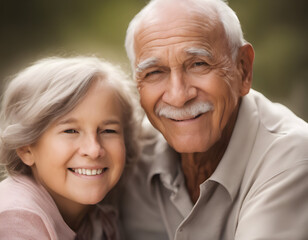 Generations of Love: Heartwarming image capturing the special bond between grandfather and granddaughter.