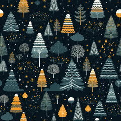 Christmas Seamless Pattern, Infinite Digital Paper, Generative AI