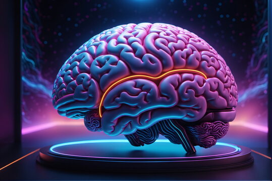 Darstellung eines digitalen Gehirns als Symbol für Künstliche Intelligenz.