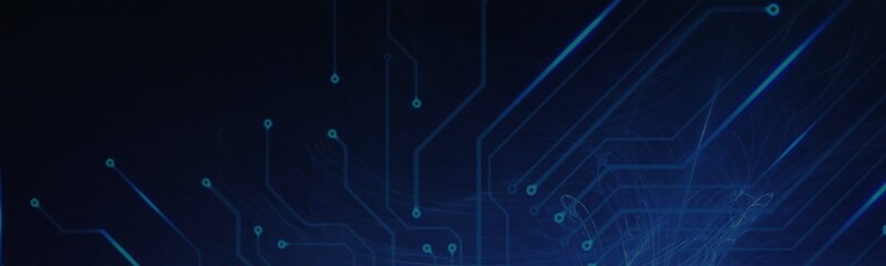 Blue Modern Futurist Technology LinkedIn Background 