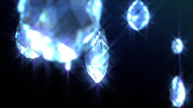 アクアマリンの雨900Fループ背景素材
Aquamarine fall rain 900F loop background material