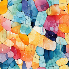 Seamless abstract splashes in many colors pattern background - obrazy, fototapety, plakaty