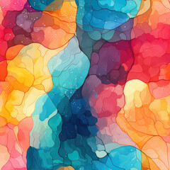 Seamless abstract splashes in many colors pattern background