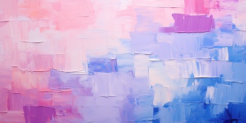 Closeup of abstract rough colorful multicolored pink purple colored art painting texture, with oil brushstroke, pallet knife paint on canvas