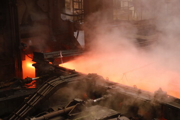 Steelmaking for metal smelting at the plant