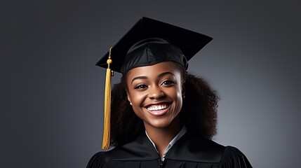portrait of a graduate black woman