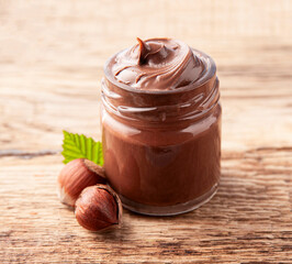 Chocolate paste with filbert