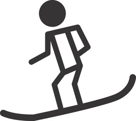 men character activities sign outline 