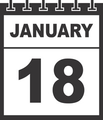 calendar sign flat vector 