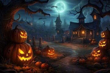 Halloween pumpkin patch harsh pumpkin haunted house
