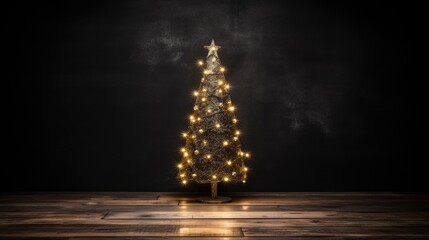Decorated Christmas tree background. Merry Christmas and Happy new year Concept. (Copy Space)