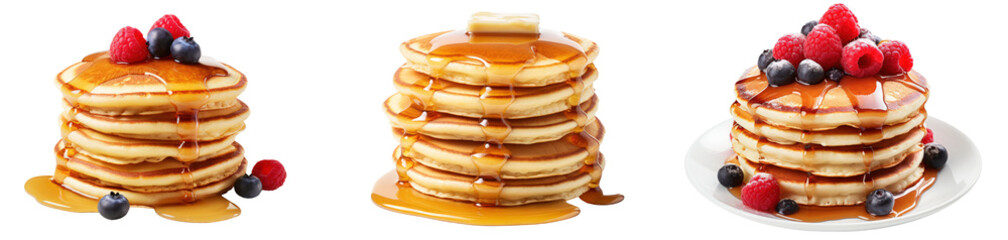 Pancakes Transparent Background Clipart PNG - obrazy, fototapety, plakaty