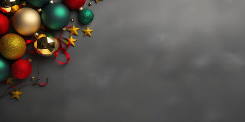 Festive christmas baubles on a slate background Christmas,ball, decorate, HD wallpaper  with golden...