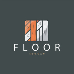 Floor Design Logo, Home Decoration Ceramic Tile Vector Illustration