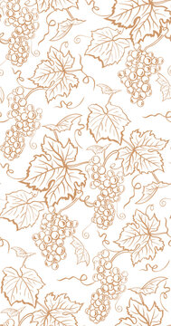 Grape pattern vine seamless texture