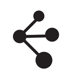 Atom Chemistry  Solid Icon