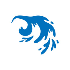 Water drops icon vector. Water illustration sign. Spray symbol. Ocean logo. Sea mark.
