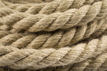 Old rope close up