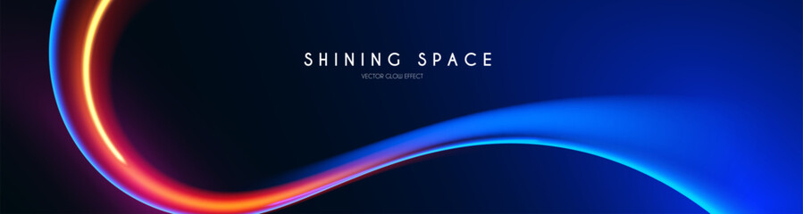 Motion light effect. Shining magic background and liquid speed light