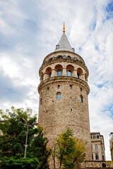 Fototapeta na wymiar Galata Tower, istanbul. Historic building in Turkey.
