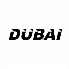 Modern simple Dubai word design.