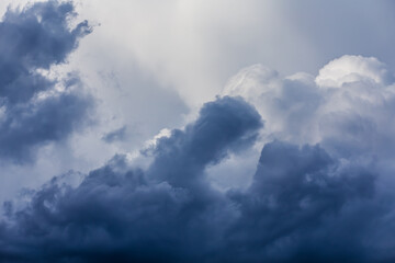 dark storm clouds before rain