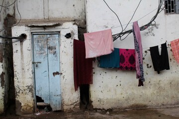 India Slums Street Photography Dharavi - obrazy, fototapety, plakaty