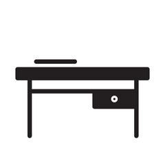 Study Desk  Solid Icon